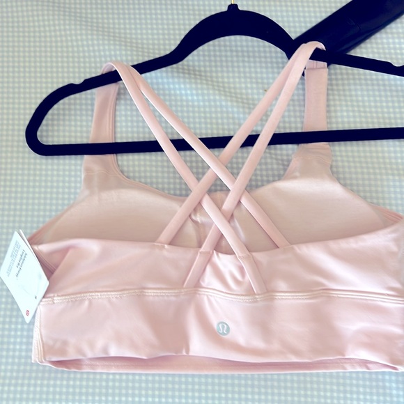 LULULEMON ENERGY LONGLINE BRA SIZE 10 NWT PINK COLOR - Picture 7 of 8